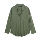 New 2025 Women's Silk Shirt Loose Spring Casual Street Fashion