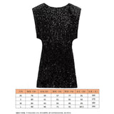 2025 Women's Beads Dress Dress Sleeveless Party With Cushioned Shoulder Mini Dress Y2K