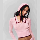 Spring/Summer 2025 New Wapped Chest Sleeve Blouse Knitted Women's Two-Piece Set
