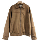 Women's 2025 New Retro Collar Imitation Leather Jacket Casual Coat