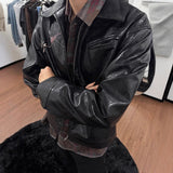 The Handsome Niche Fashion Jacket Men's Locomotive Jacket New Literary Simple Pop Harajuku Wave