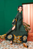 New Summer Printed Seven-Sleeve Collared Dress