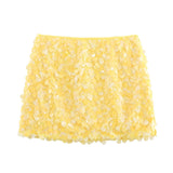 2025 Women's Autumn And Winter Temperament Light Fashion New Party Squin Mini Skirt