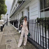 2025 Summer New Women's Tie Dye Asymmetric Hanging Top Pants