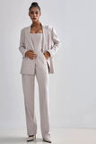 2025 Women's Fashion Casual Suit Temperament Elegant Women's Blazer Trousers Three Pieces