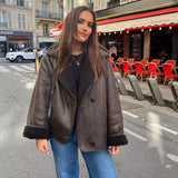 Women's Dress 2025 New Fashion Autumn And Winter Fur One-Piece Jacket Jacket