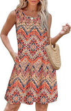 2025 Women's Casual Round Collar Foldless Pocket Dress