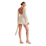 2025 New Short Dress Women's Summer High-Sensing Sexy Hot Girl Knit Dress Skirt