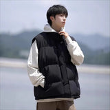 Fashion Cotton Vest Men's 2025 New Winter Shoulder Warm Boys Vest Cotton Jacket