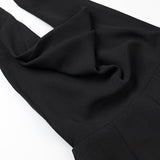 Hanging Neck Jumpsuit 2025 Summer Temperament Hanging Neck Bare Back Sleeveless High-Waisted Broad Leg Jumpsuit