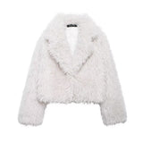 Women's Thick Lamb Fur Black Coat Women's Winter 2025 New Fur