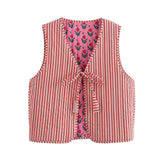 Double-Sided Wear 2025 Street Fashion Cotton Suit With Women's Vest Short Vest Autumn And Winter Leisure