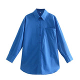 2025 Street Fashion 14 Color Urban Women With Pocket Shirt Casual Autumn Shirt