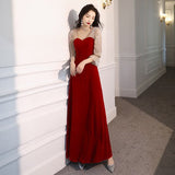 Evening Dress Female Banquet Temperament Long Can Usually Wear A Small Black Dress Dress Banquet Dress