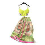 Vintage Court-Style Dress Female Short Breast Sling Sling Sling Vest + High-Waisted Half-Dress