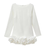 Mini Party Dress Women's Cascadal Short Dress 2025 Dress-Up Long Sleeves Of The Pool