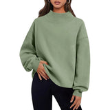 New Fashion Casual Velvet Dress Women's Thick Half-High Collar Loose Women's Clothing In Autumn And Winter 2025