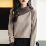 Autumn 2025 New Elegant Senior Shirt Skirt Tide French Green Asymmetric Collar Retro Suit Woman