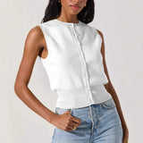 Spring 2025 New Niche Design With Female Cardigan Horn Knitting Tops