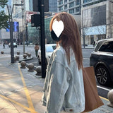 Net Red Ins European-Style Cotton Cotton Retro Denim Jacket Women's Spring And Autumn Thin Korean Version Of Loose Short-Sleeved Shirt