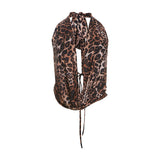 2025 Summer New Women's Sexy Hot Babes Tidly Leopard Print Bare Back Hanging Neck Strap Vest