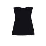 Solid-Colored Throttling Knitted Vest 2025 Spring Sexy Shoulder High Bullet-Tendered Women's Top