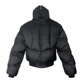 Small Design Black Armor Warm Winter Coat Deconstructed Oversize Neutral Style Men And Women's Same Cotton Suit