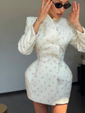Sweet And Shredded Flower Slim Thin Blazer Small Fragrant Style High-End Sense 2025 New Autumn