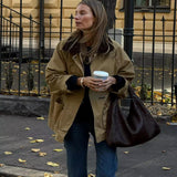 Autumn New Women's Fashion Casual Loose Thin Collar Cotton Jacket Jacket
