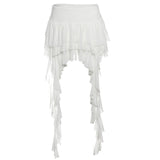 Fashion 2025 Summer New Women's Clothing Pure Hot Girl High Waist Irregular Design Short Skirt