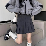 100-Fold Skirt Short Skirt Woman 2025 New High-Rise Students With Half-Dress Small A-Character Skirt College Style Half Skirt