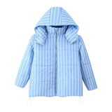 Women's Dress 2025 Explosion Fashion Casual Loose Hooded Collar Cotton Coat