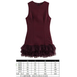 Mini Party Dress Women's Cascadal Short Dress 2025 Dress-Up Long Sleeves Of The Pool