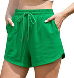2025 Women With Pocket Sports Shorts Fashion Shorts Drawstring Summer Workout Running Casual Leisure Shorts