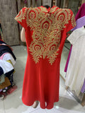 Evening Dress Dress Dress 2025 Winter Adult Performance Suit Chinese Long Cheongsam Choir Host Banquet Evening Dress