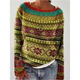 New Sweater Women's Wish Hot Selling Round Collar Color Loose Fashion Knitted Shirt