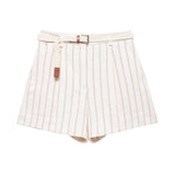New Women's Striped Vest Casual Loose Shorts Set In Autumn 2025