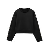Metal Buckle Eye Hollow Design Round Collar Loose Short- Jacket High-Waisted Mini Skirt Set 2025 Spring Women's Clothing