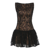 Fashion 2025 Autumn And Winter New Women's Clothing Famous Yuan Qianjin Feel Waist Show Body Bare Sleeveless Dress
