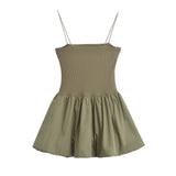 2025 New Fashion Summer Under-Thristin Cotton Slings Tacs Dress Women's 3 Colors