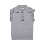 Women's Clothing 2025 Spring New Street Fashion Personality Set Knitted Vest Vest