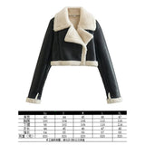 2025 New Women's Autumn And Winter Fashion Fur Collar Collar Collar Velvet Jacket Jacket