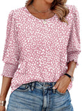 25 Color Women's Clothing 2025 Autumn Loose Leisure Printing Seven-Sleeve Round-Neck T-Shirt Top