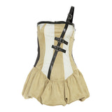Fashion 2025 Summer New Women's Clothing Smart Show JISOO The Same Hot Girl Breasts To Collect Thin Dress