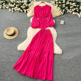 Gentle Wind Age Reduction Suit Women's Spring French Strap To Close Waist Round Collar Long-Sleeved Shirt + High Waist-Hanging Half-Body Skirt