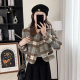 Xiaoxiang Style Hairy Short Coat 2025 New Women's Autumn And Winter Cotton Thicken French High-End Feel