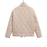 Autumn And Winter New Women's Zipper Double Pocket Three-Color Cotton Cotton Clothes