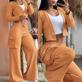 Autumn 2025 New Fashion Women's Round Seven-Sleeved Short Cardigan