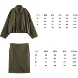 Coat Velvet Loose Spring Girl Casual Blouse Zipper Fashion Bomber Jacket 2025 Bat Sleeve Texture