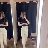 2025 Workplace Women's Display High Waist Waist Suit Trousers 38 Color Reduced Age And Ankle Pants
